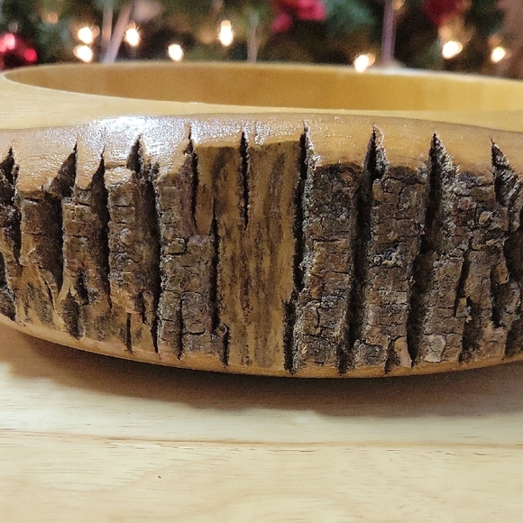 Vintage Wooden Nut Bowl with Cracker & Picks - Picture 12 of 13